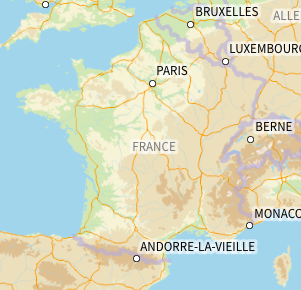 Carte de France, David Jeruzalska, davidjeruzalska.fr, ITÉH, eau et environnement